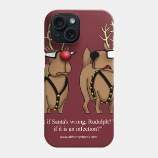 Funny Christmas Holiday Reindeer Cartoon Phone Case