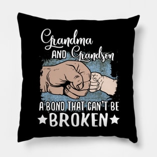 Grandma And Grandson A Bond That Can't Be Broken Pillow