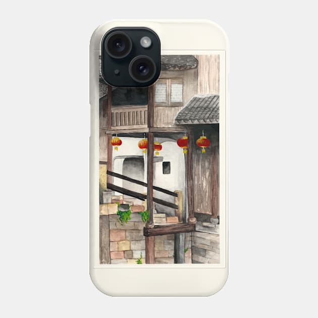 chinese lantern Phone Case by svenj-creates