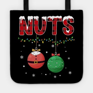 Chestnuts FUnny Christmas matching couple Nuts Tote