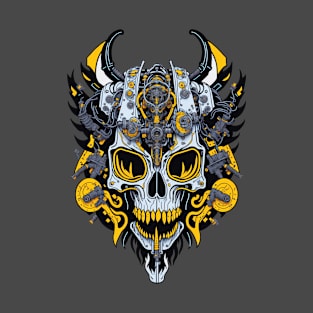 Mecha Skull S01 D100 T-Shirt