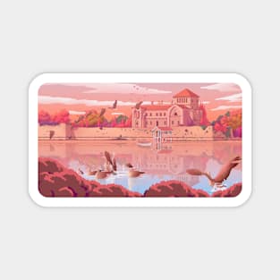 Pink Lake Magnet