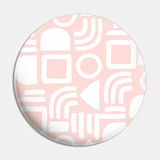 Blush Minimal Solid Geometry Pin