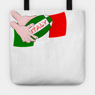 Italy Rugby Ball Flag Tote