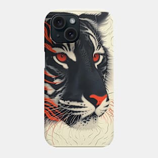 The Tiger with Fiery Eyes Phone Case