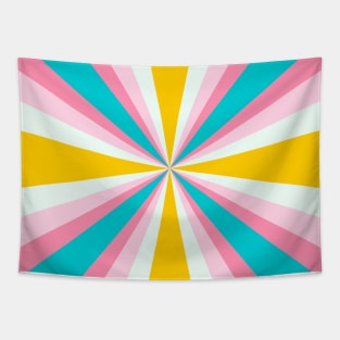 70s Retro Abstract Colorful Pattern Tapestry