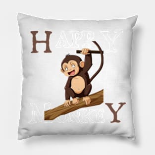 Happy Monkey Pillow