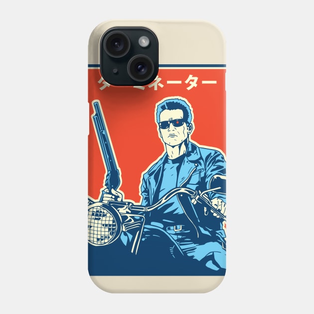 Terminator 2 Japanese Alternate Poster Phone Case by RevLevel