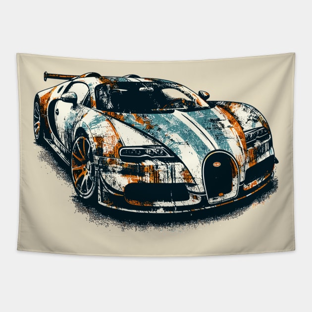 Bugatti Veyron Tapestry by Vehicles-Art