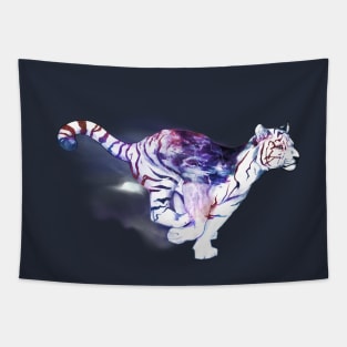 Storm Tiger - Fantasy Animal Art Tapestry