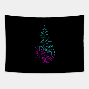 Summer Wave Tapestry