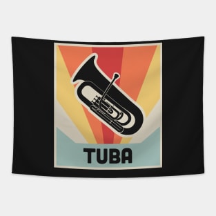 Vintage Style TUBA Poster Tapestry