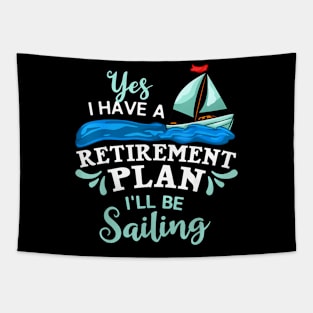 Sailing Sail Boating Dad Boat Father'S Day Tapestry