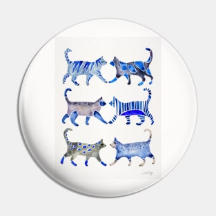 Blue Cat Collection Pin