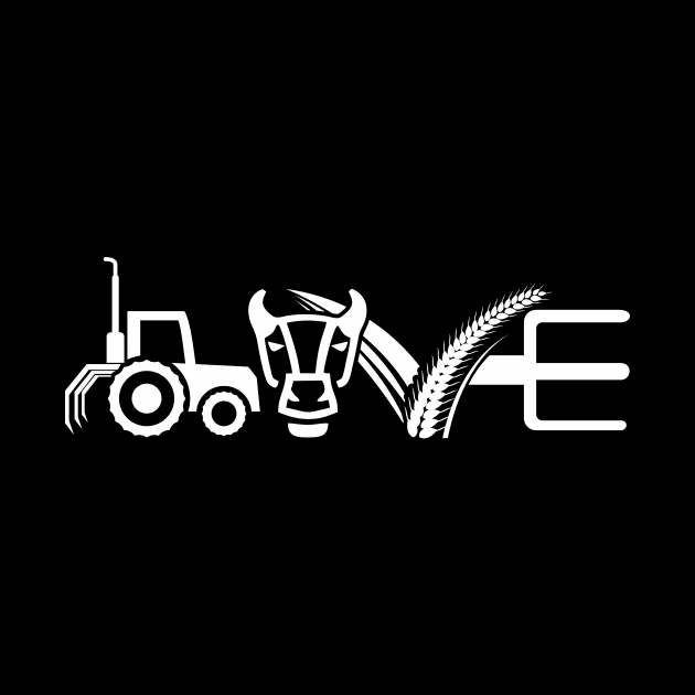 Love Farming Farmer Gifts For Wife Husband Farming Lover by You'reStylish