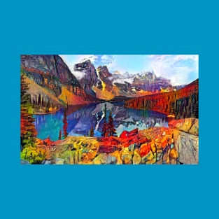 Moraine Lake and the Valley of the Ten Peaks T-Shirt