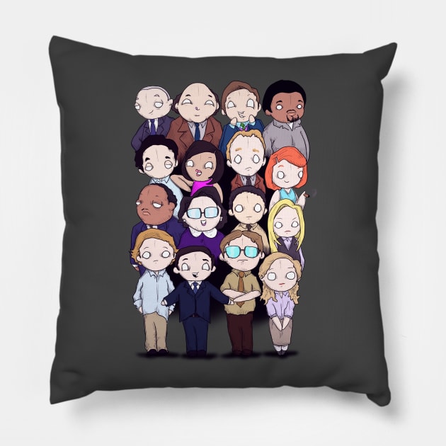 American Workplace Pillow by LVBart