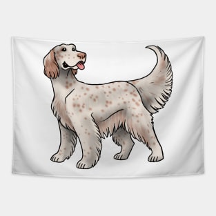 Dog - English Setter - Orange Belton Tapestry