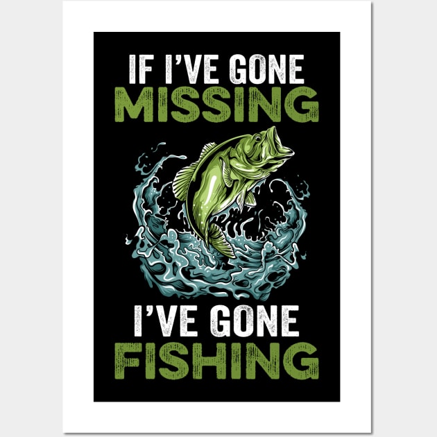 Fishing Gift For Dad, Gone Fishing Print