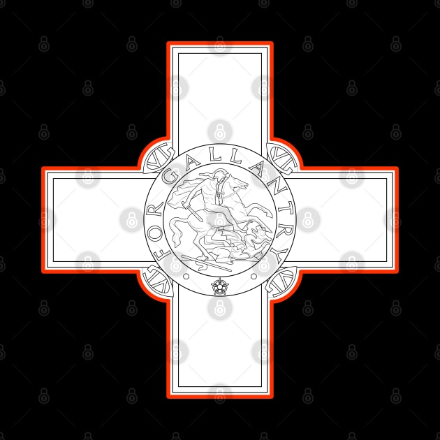 Malta George Cross - For Gallantry by Justice and Truth