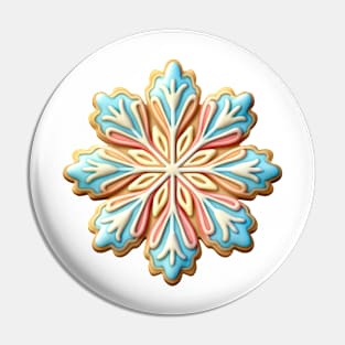 Gingerbread Snowflake Pin