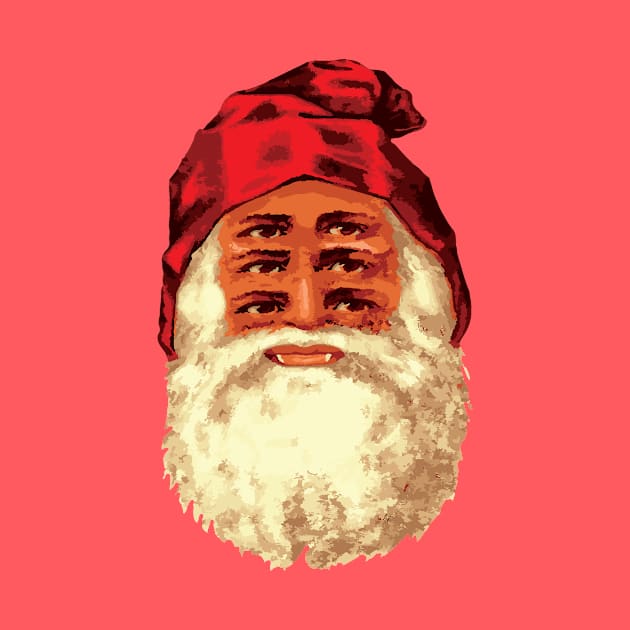 Psychedelic Santa Claus Sees All by Pop Spider Store