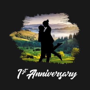 1st anniversary for couple T-Shirt