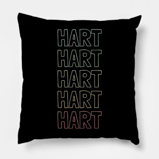 Hart Name Pattern Pillow