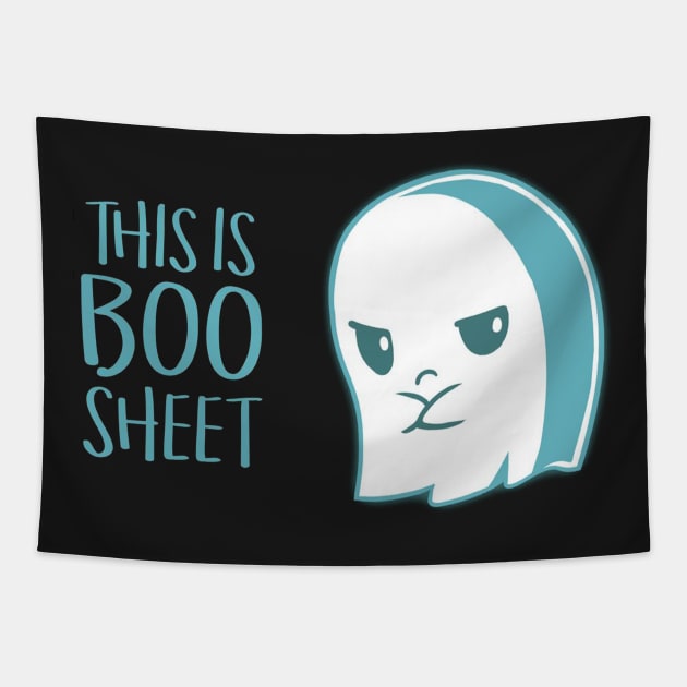 Boo Sheet Tapestry by Arlinep