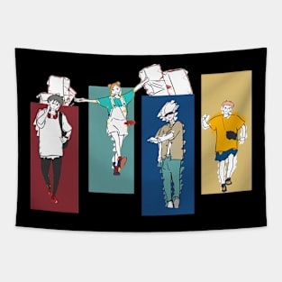 Jujutsu kaisen,gojo,megumi,yuji,nobara Tapestry