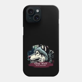 Gray Wolf - WILD NATURE - WOLF -1 Phone Case