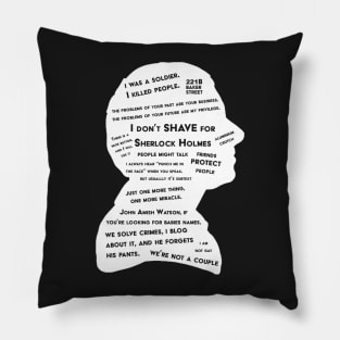 John Watson - BBC tv show sherlock - Black Pillow