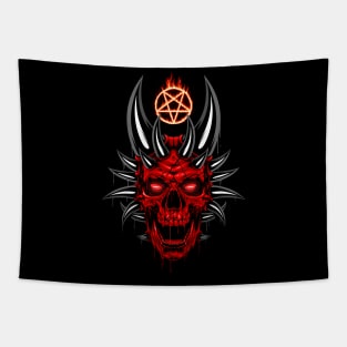 Satanic horns Tapestry