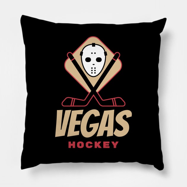 Vegas Golden Knights hockey Pillow by BVHstudio