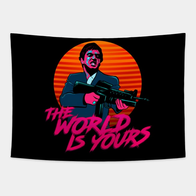 The World is Yours Tapestry by absolemstudio