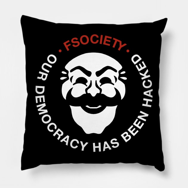 Hacked Democracy Pillow by nabakumov