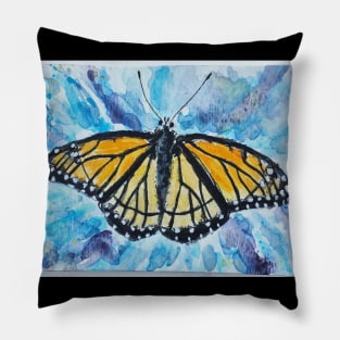 Monarch Butterfly painting Pillow