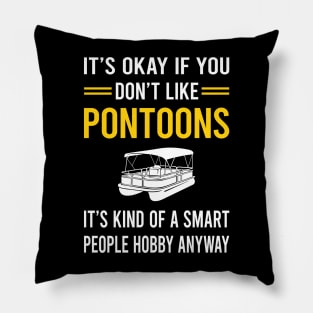 Smart People Hobby Pontoon Pontooning Pillow