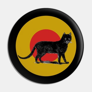 Halloween Black Cat, Signs and Symbols Pin