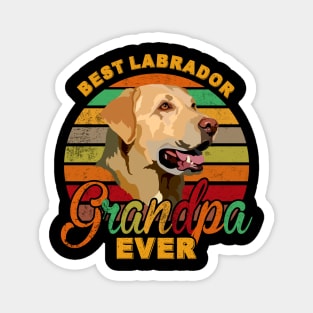 Best Labrador Grandpa Ever Magnet