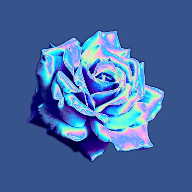 Blue Rose by dinaaaaaah