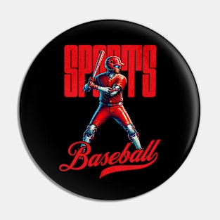 baseball player sports mechanic futuristic Pin