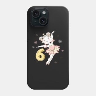 6th Birthday  Princess Ballerina Phone Case