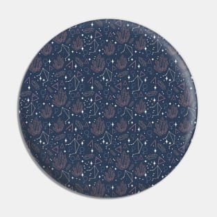 Libra Constellation Pattern Pin