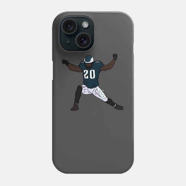 Brian Dawkins Celebration - Philadelphia Eagles Phone Case by xavierjfong