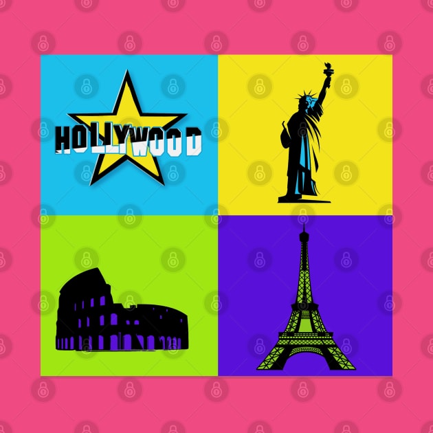 Famous Landmarks by GLStyleDesigns