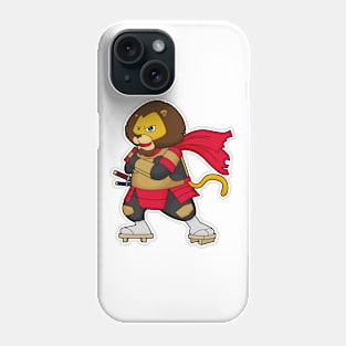 Lion as Warrior with Cape Phone Case