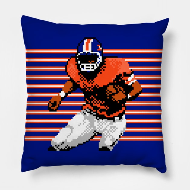 Denver Pixel Running Back Pillow by The Pixel League