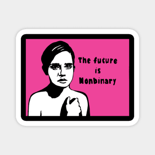 Political pop the future is non binary Magnet