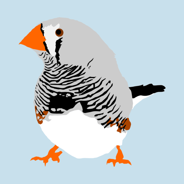 Zebra Finch by stargatedalek